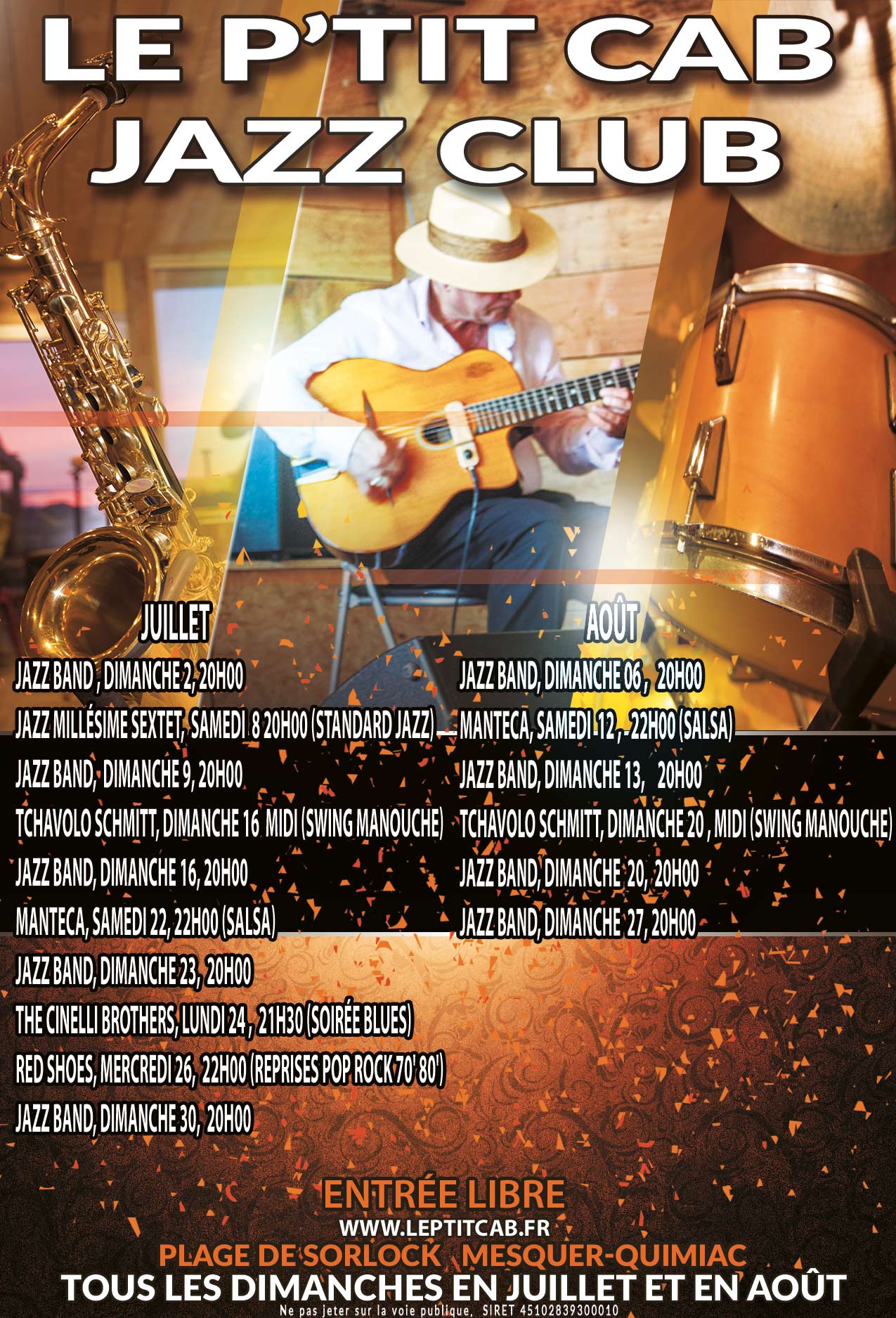 Dates de concert 2017 1 Les dates des concerts 2017